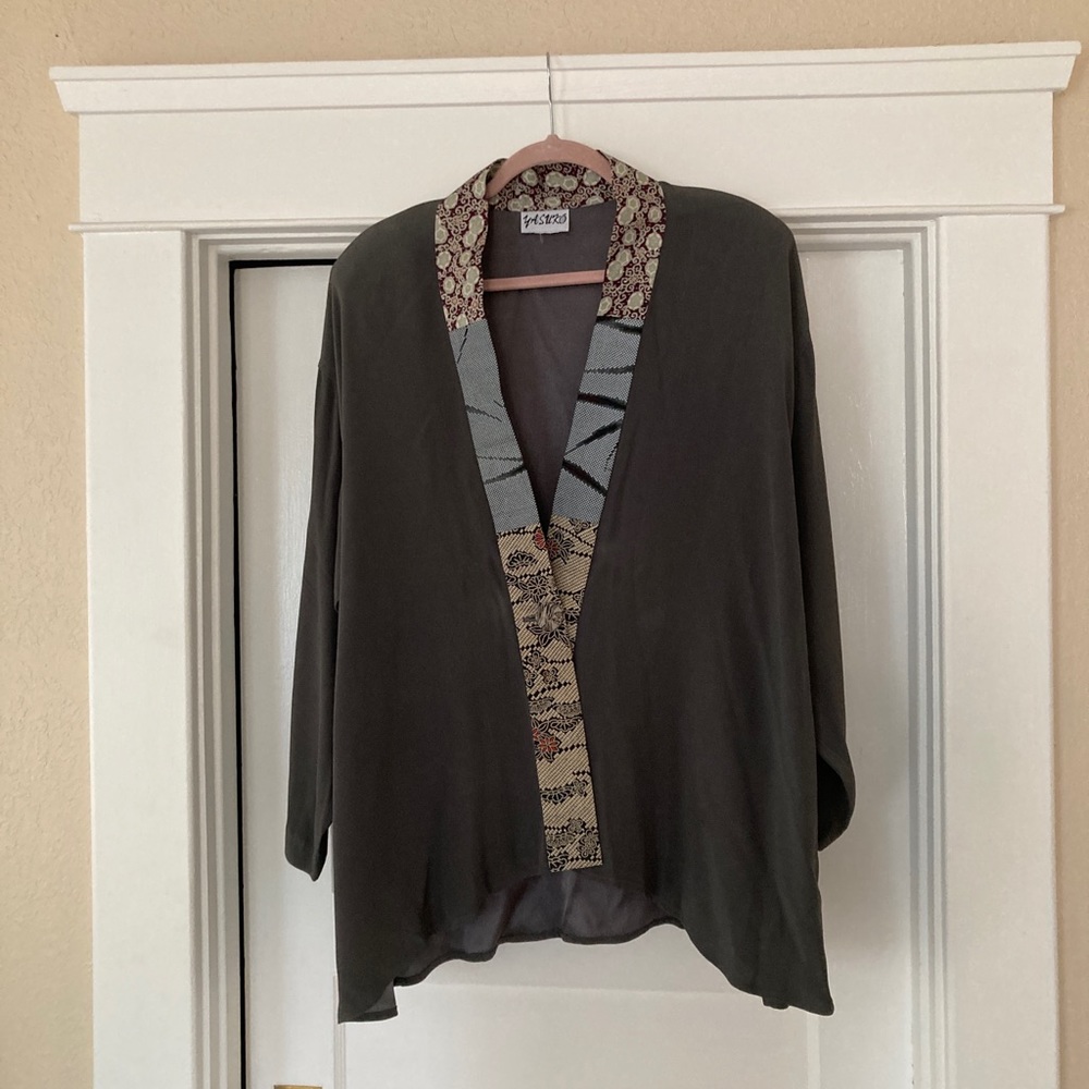 Yasuko Silk Long Sleeve Jacket